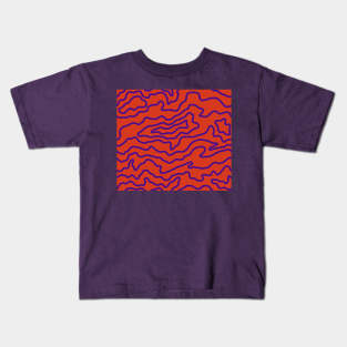 Drip Pattern - Vampire Red Kids T-Shirt